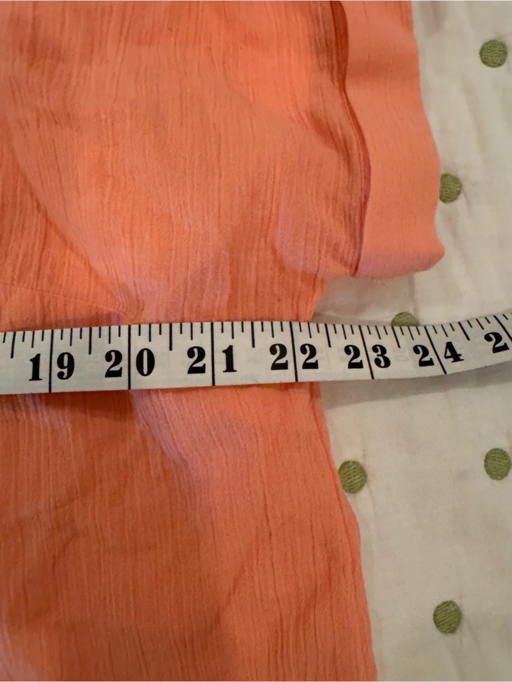 Talbots Peach Short-Sleeve V-Neck Blouse